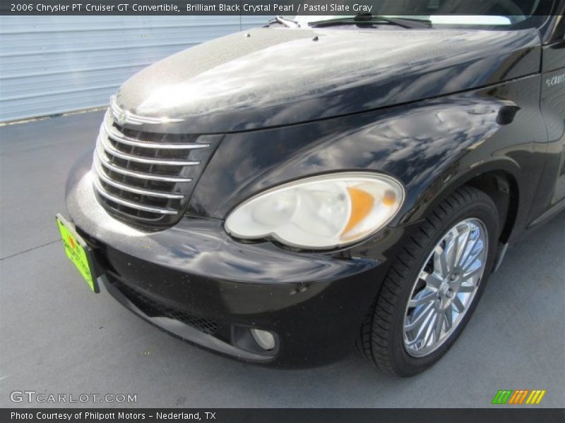 Brilliant Black Crystal Pearl / Pastel Slate Gray 2006 Chrysler PT Cruiser GT Convertible