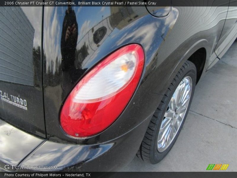 Brilliant Black Crystal Pearl / Pastel Slate Gray 2006 Chrysler PT Cruiser GT Convertible