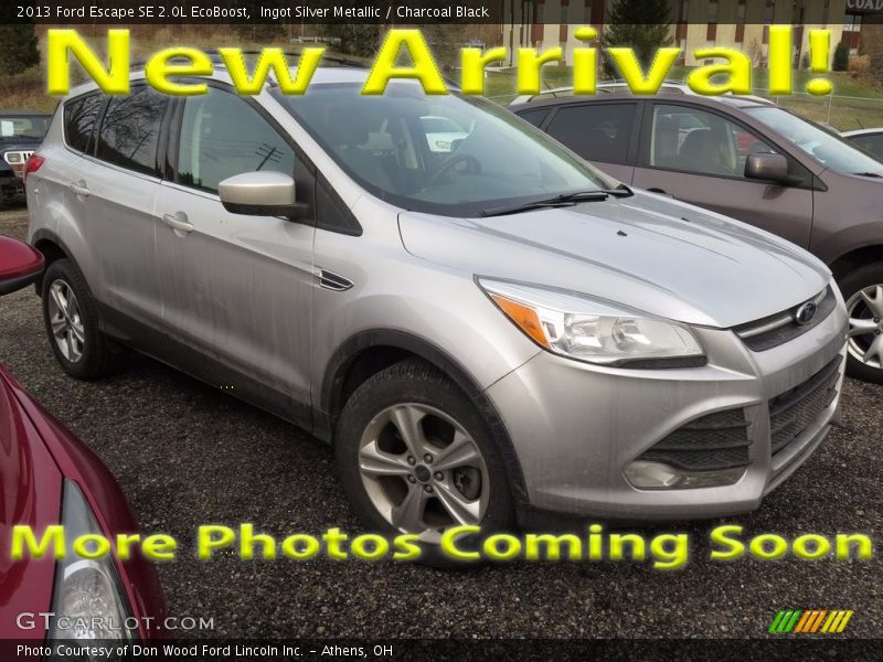 Ingot Silver Metallic / Charcoal Black 2013 Ford Escape SE 2.0L EcoBoost