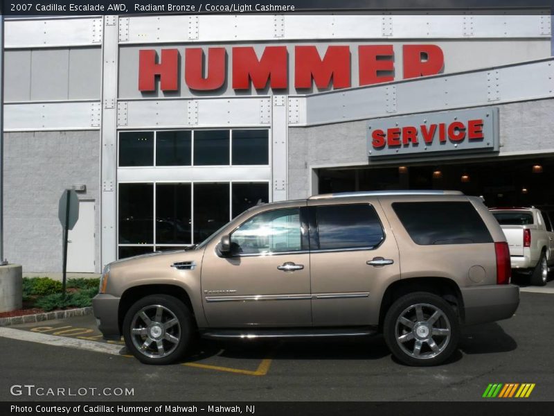 Radiant Bronze / Cocoa/Light Cashmere 2007 Cadillac Escalade AWD