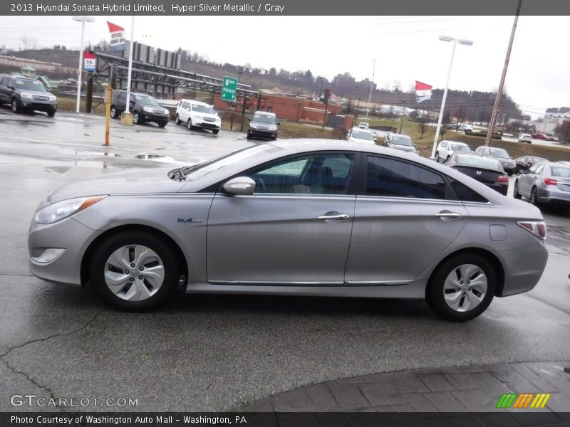 Hyper Silver Metallic / Gray 2013 Hyundai Sonata Hybrid Limited