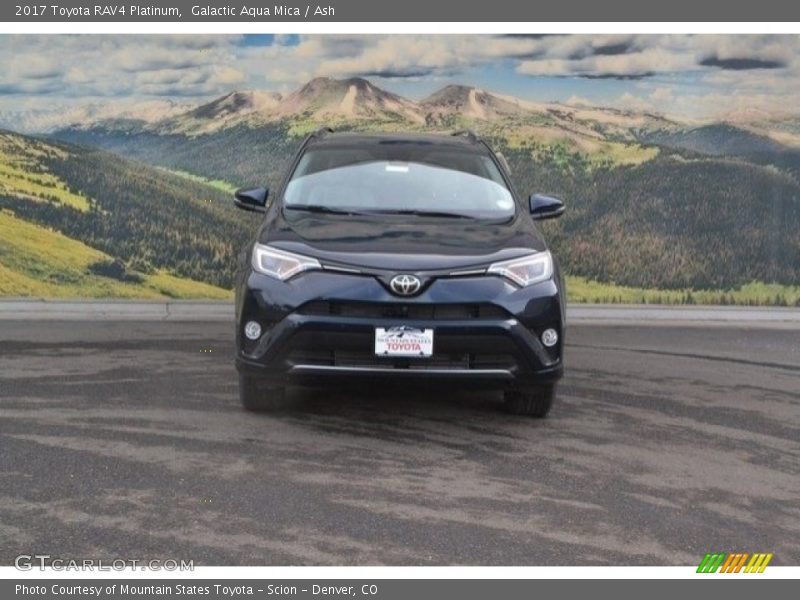 Galactic Aqua Mica / Ash 2017 Toyota RAV4 Platinum