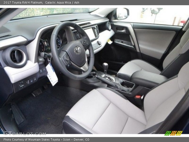 Galactic Aqua Mica / Ash 2017 Toyota RAV4 Platinum