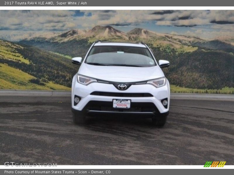 Super White / Ash 2017 Toyota RAV4 XLE AWD