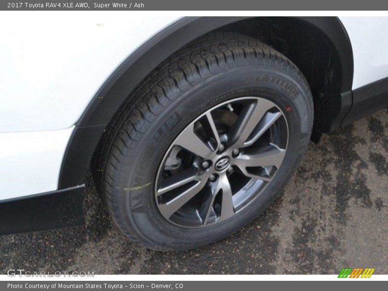 Super White / Ash 2017 Toyota RAV4 XLE AWD