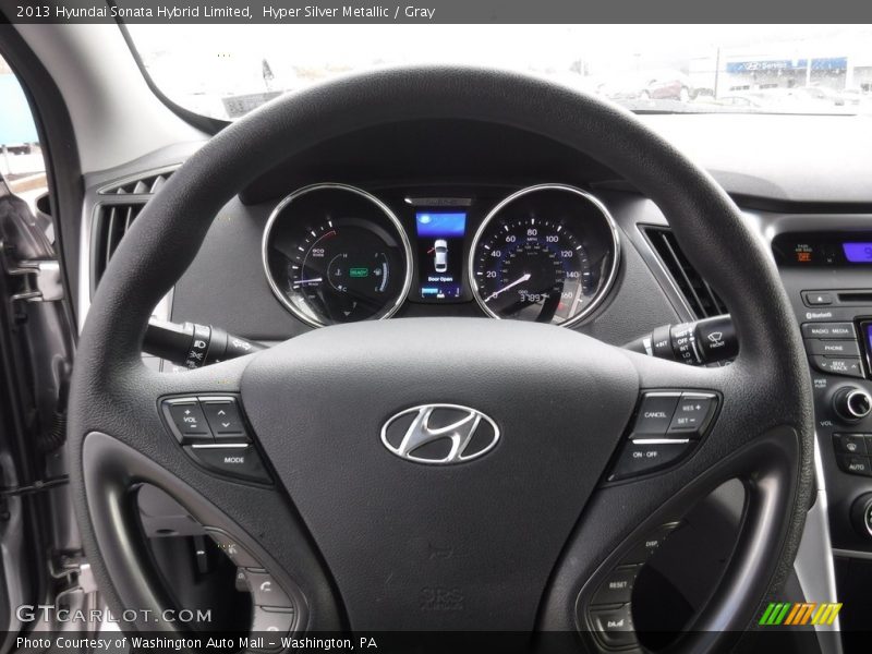 Hyper Silver Metallic / Gray 2013 Hyundai Sonata Hybrid Limited