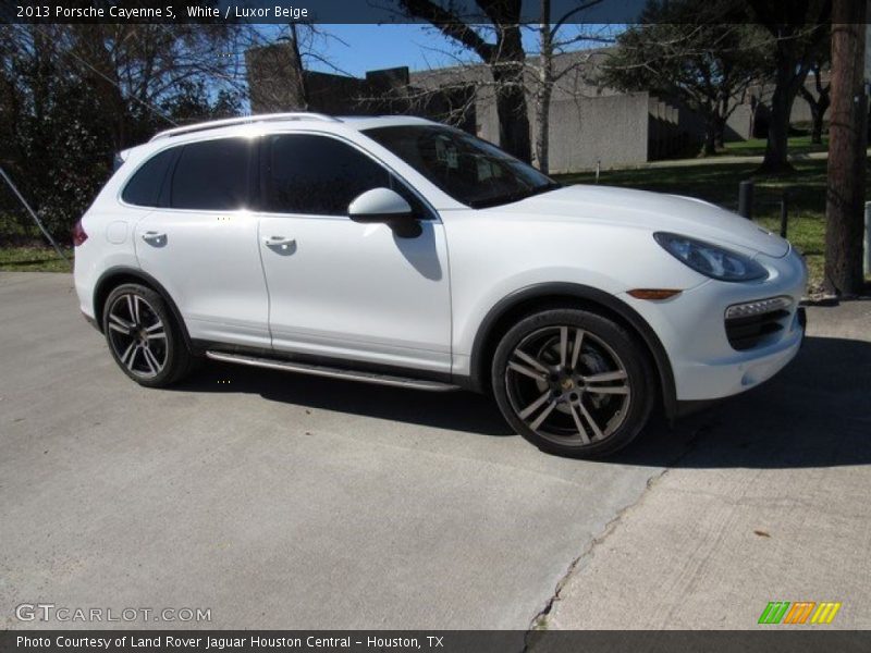 White / Luxor Beige 2013 Porsche Cayenne S