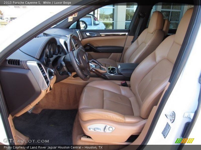 White / Luxor Beige 2013 Porsche Cayenne S