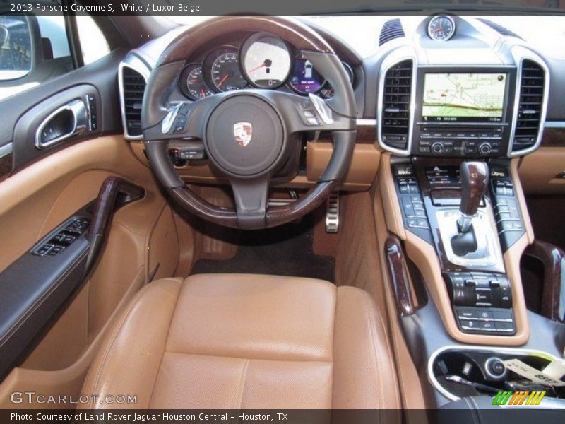White / Luxor Beige 2013 Porsche Cayenne S