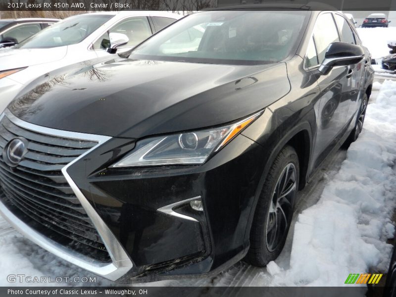 Caviar / Black 2017 Lexus RX 450h AWD