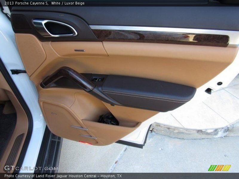 White / Luxor Beige 2013 Porsche Cayenne S