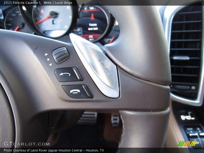 White / Luxor Beige 2013 Porsche Cayenne S