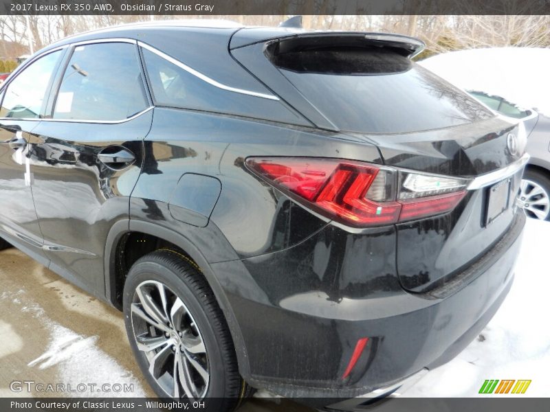 Obsidian / Stratus Gray 2017 Lexus RX 350 AWD