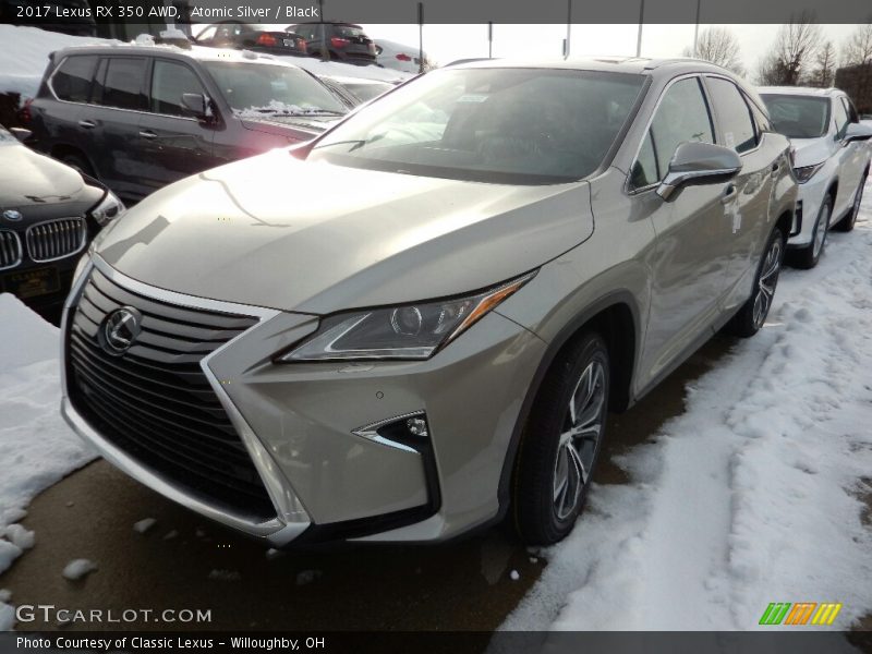 Atomic Silver / Black 2017 Lexus RX 350 AWD