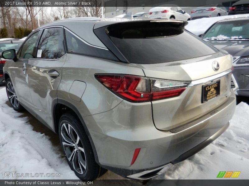 Atomic Silver / Black 2017 Lexus RX 350 AWD
