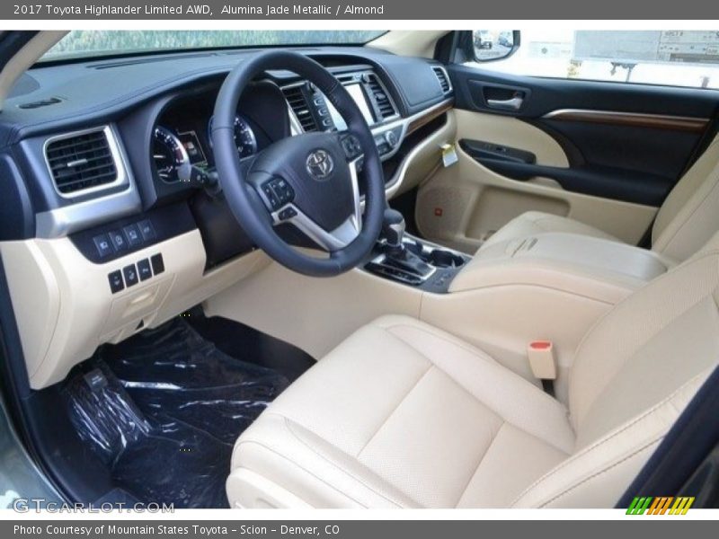 Alumina Jade Metallic / Almond 2017 Toyota Highlander Limited AWD