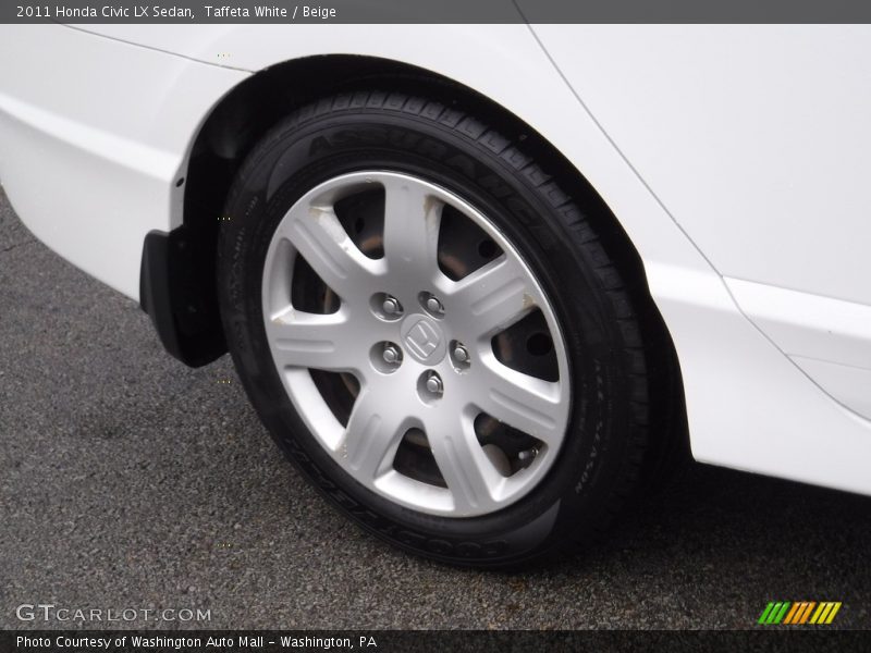 Taffeta White / Beige 2011 Honda Civic LX Sedan