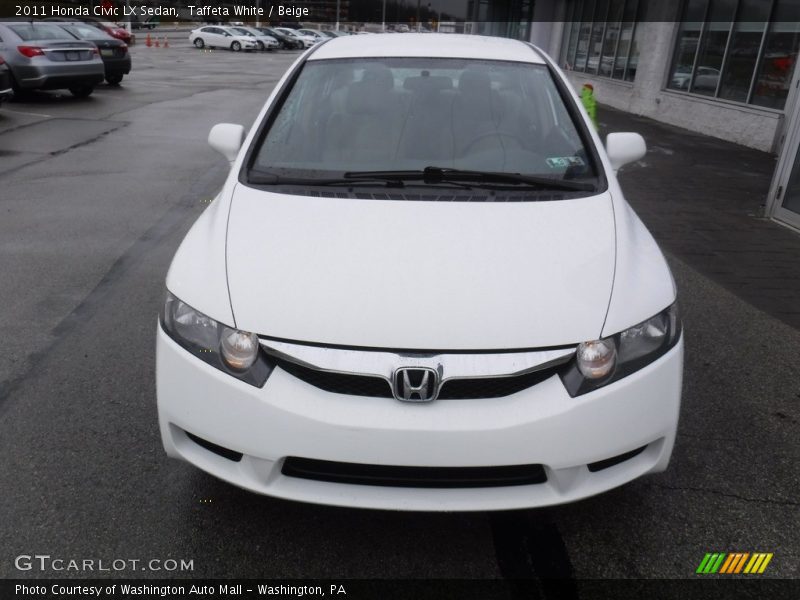 Taffeta White / Beige 2011 Honda Civic LX Sedan