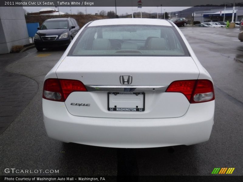 Taffeta White / Beige 2011 Honda Civic LX Sedan