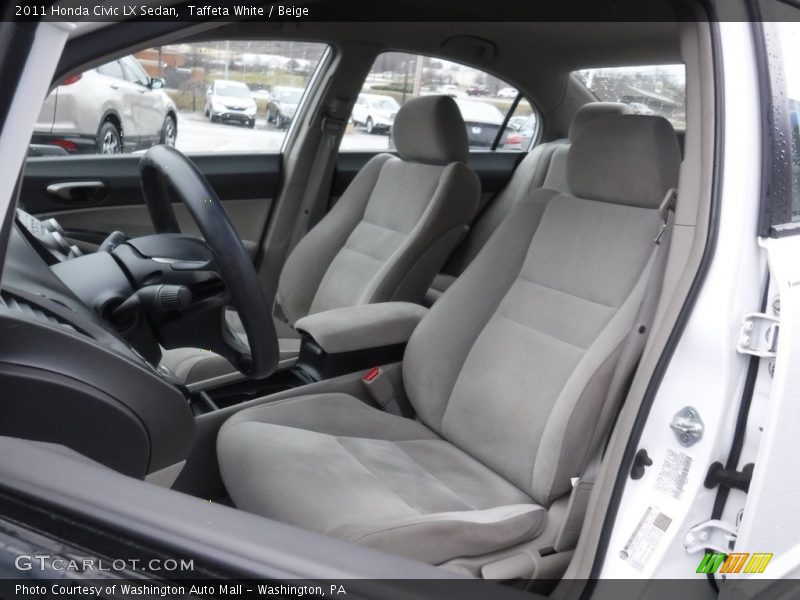 Taffeta White / Beige 2011 Honda Civic LX Sedan