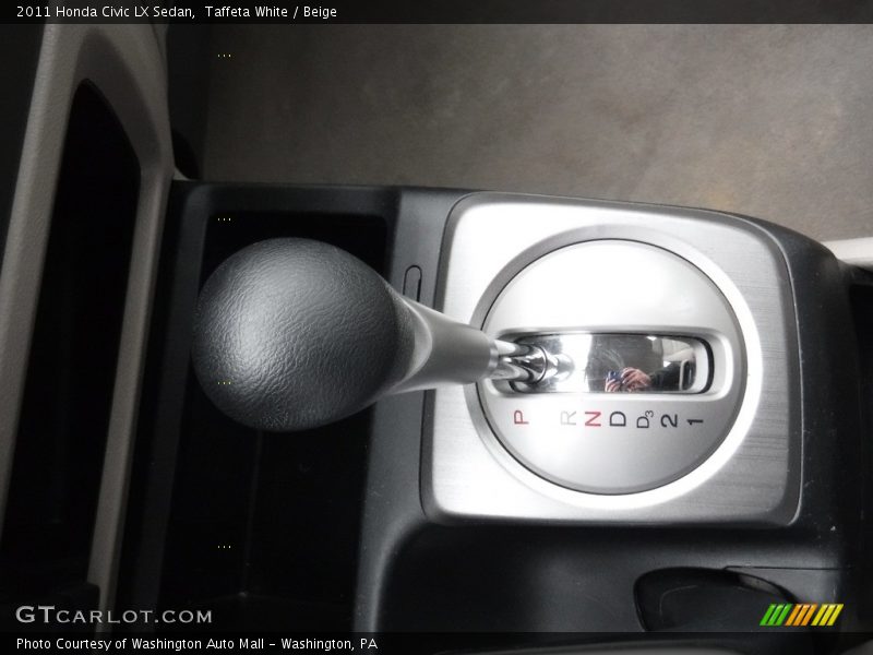 Taffeta White / Beige 2011 Honda Civic LX Sedan