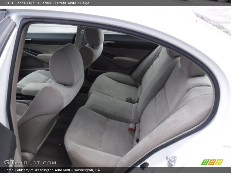 Taffeta White / Beige 2011 Honda Civic LX Sedan