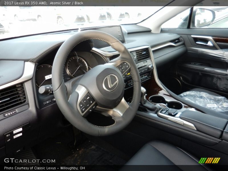 Atomic Silver / Black 2017 Lexus RX 350 AWD