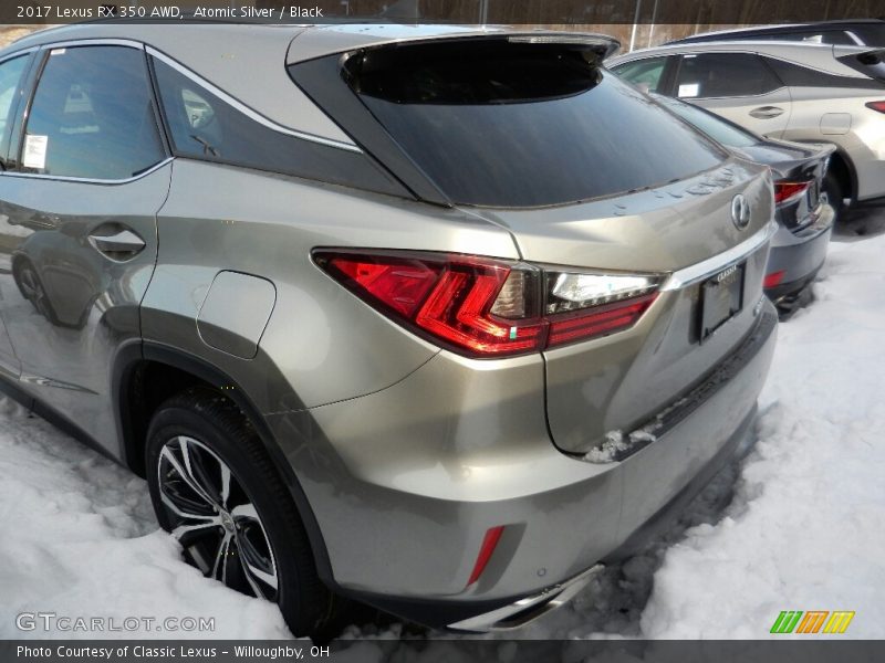 Atomic Silver / Black 2017 Lexus RX 350 AWD