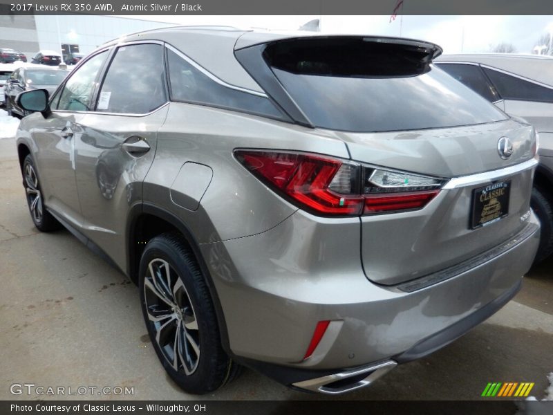 Atomic Silver / Black 2017 Lexus RX 350 AWD