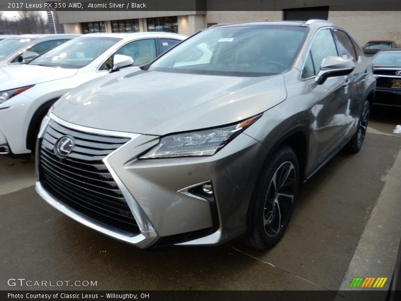 Atomic Silver / Black 2017 Lexus RX 350 AWD
