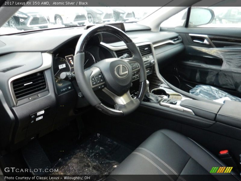 Atomic Silver / Black 2017 Lexus RX 350 AWD