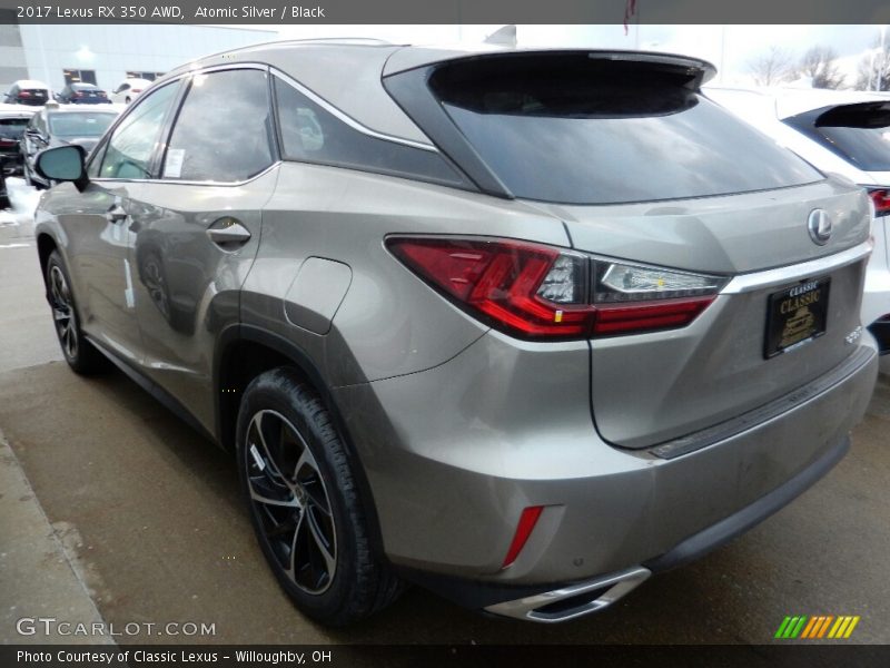 Atomic Silver / Black 2017 Lexus RX 350 AWD