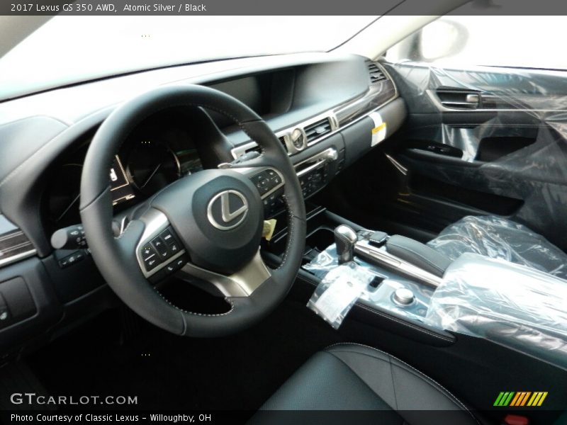 Atomic Silver / Black 2017 Lexus GS 350 AWD
