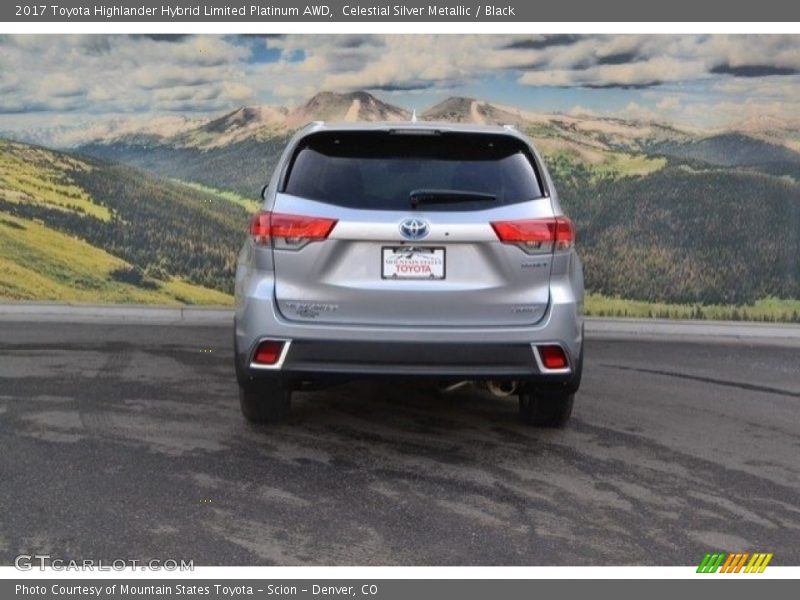 Celestial Silver Metallic / Black 2017 Toyota Highlander Hybrid Limited Platinum AWD