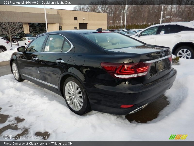 Obsidian / Light Gray 2017 Lexus LS 460 AWD