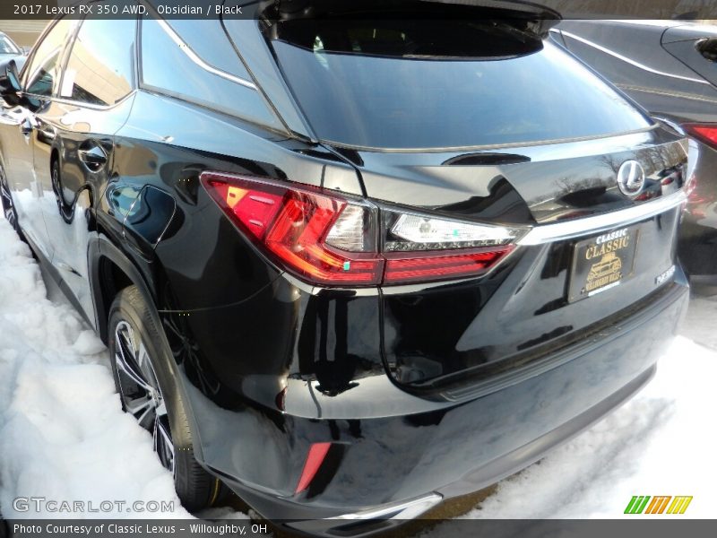 Obsidian / Black 2017 Lexus RX 350 AWD