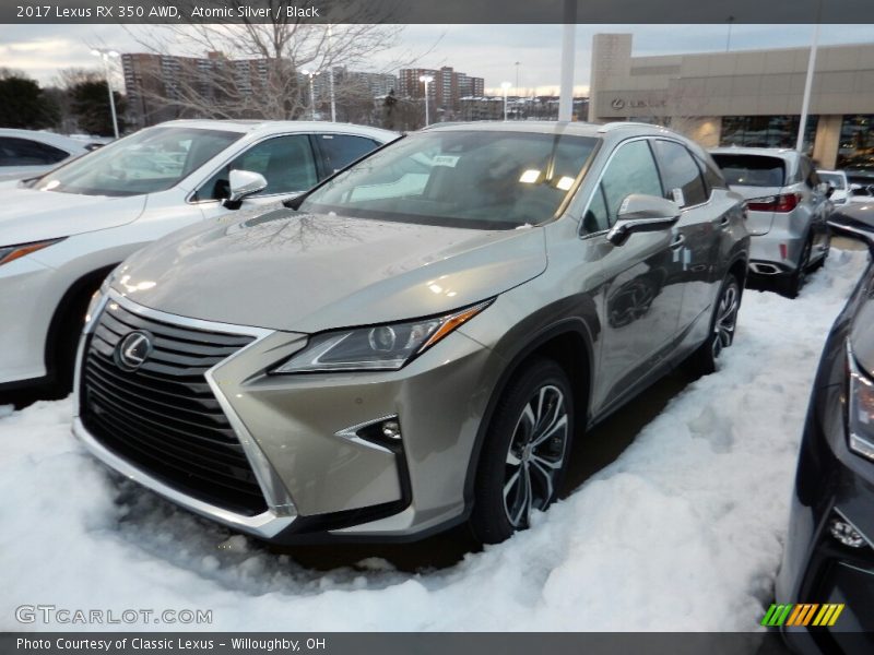 Atomic Silver / Black 2017 Lexus RX 350 AWD