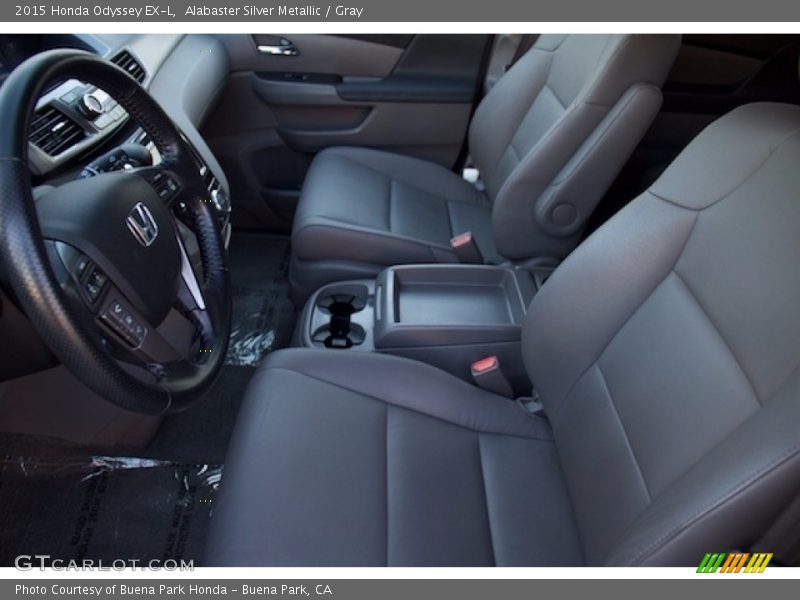 Alabaster Silver Metallic / Gray 2015 Honda Odyssey EX-L