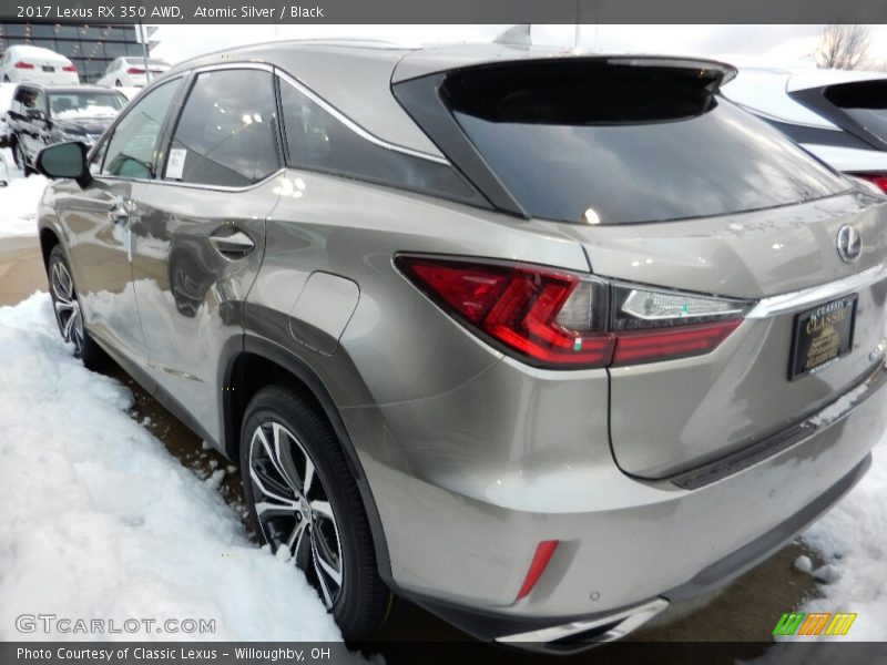 Atomic Silver / Black 2017 Lexus RX 350 AWD