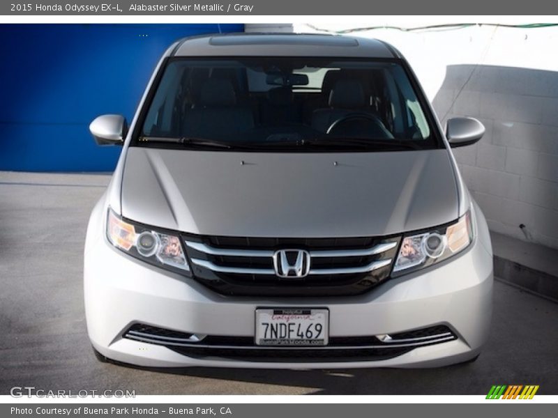 Alabaster Silver Metallic / Gray 2015 Honda Odyssey EX-L