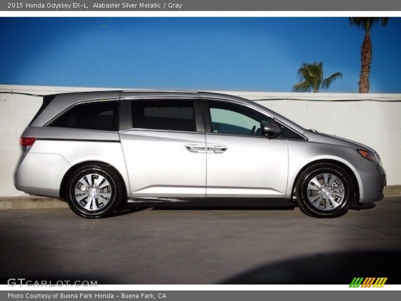 Alabaster Silver Metallic / Gray 2015 Honda Odyssey EX-L