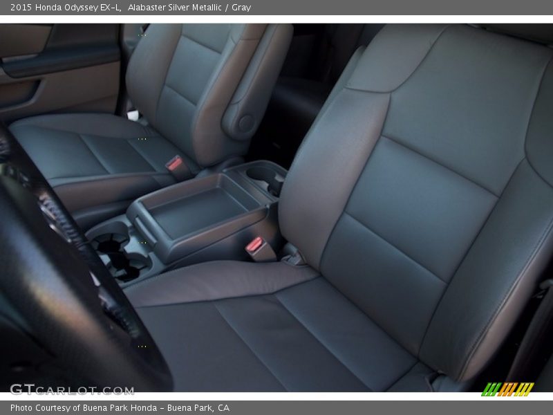 Alabaster Silver Metallic / Gray 2015 Honda Odyssey EX-L