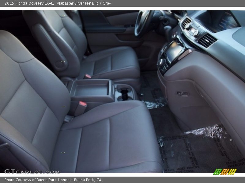 Alabaster Silver Metallic / Gray 2015 Honda Odyssey EX-L