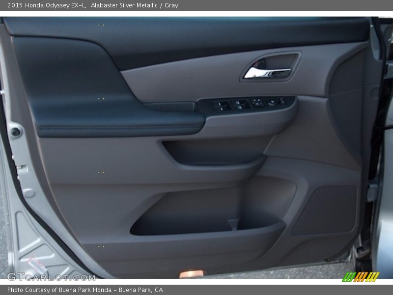 Alabaster Silver Metallic / Gray 2015 Honda Odyssey EX-L