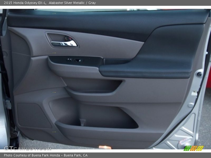 Alabaster Silver Metallic / Gray 2015 Honda Odyssey EX-L