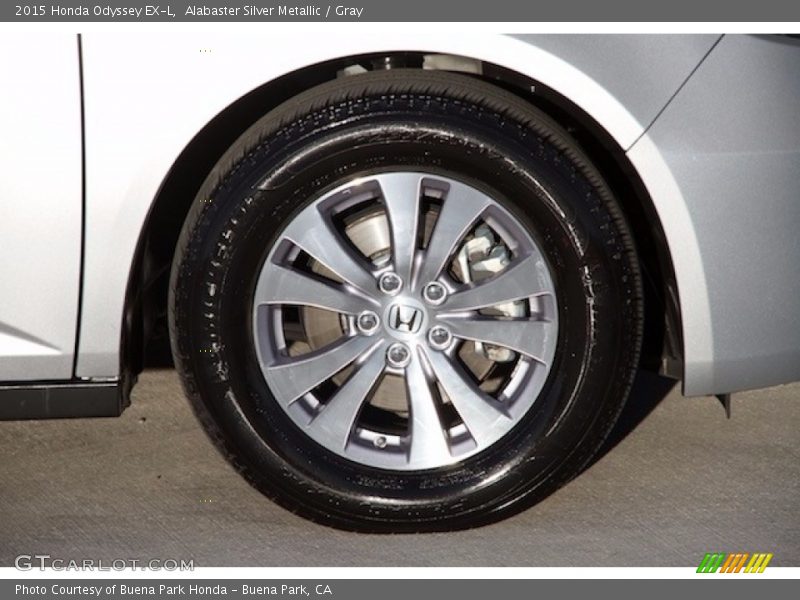 Alabaster Silver Metallic / Gray 2015 Honda Odyssey EX-L