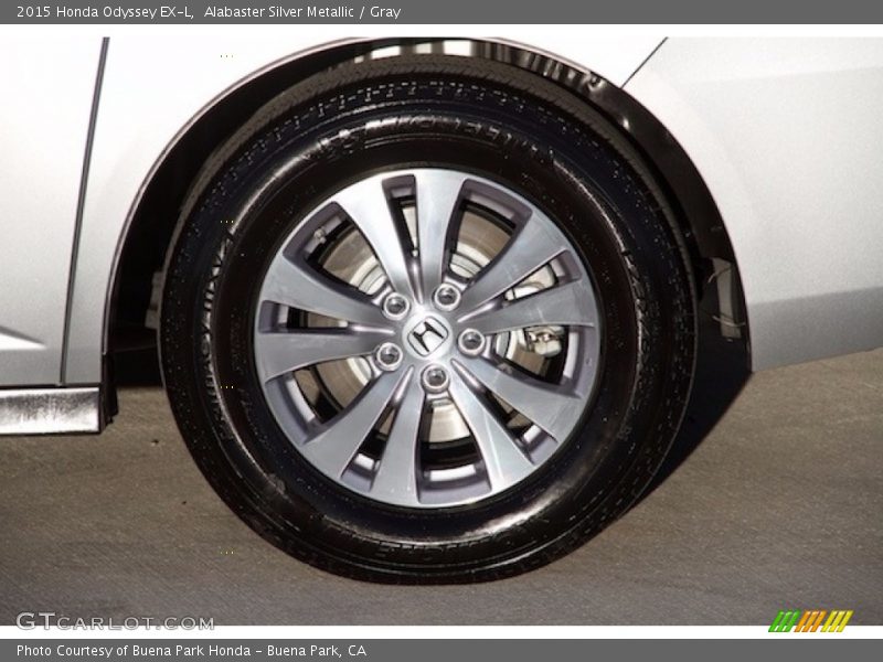 Alabaster Silver Metallic / Gray 2015 Honda Odyssey EX-L