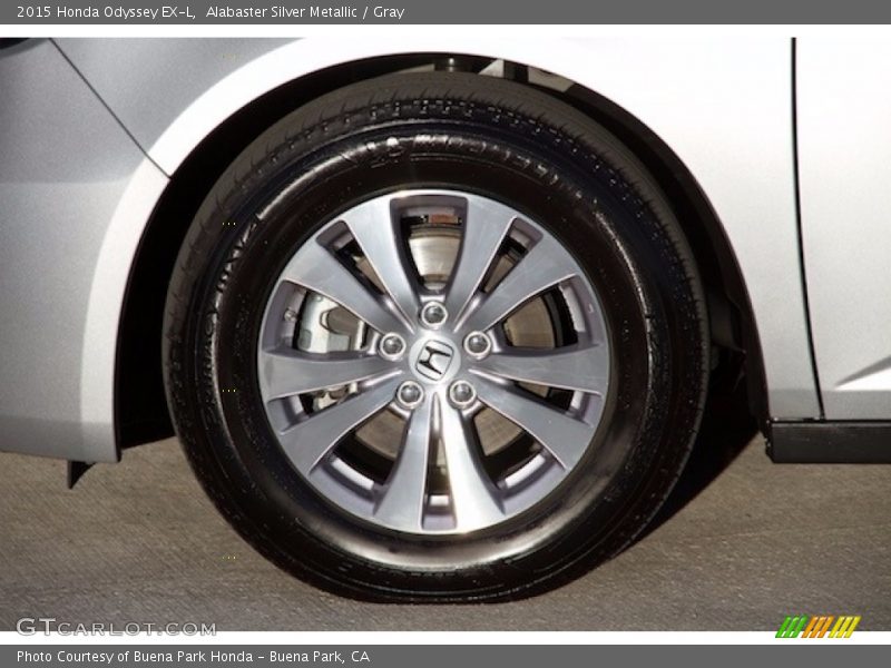 Alabaster Silver Metallic / Gray 2015 Honda Odyssey EX-L