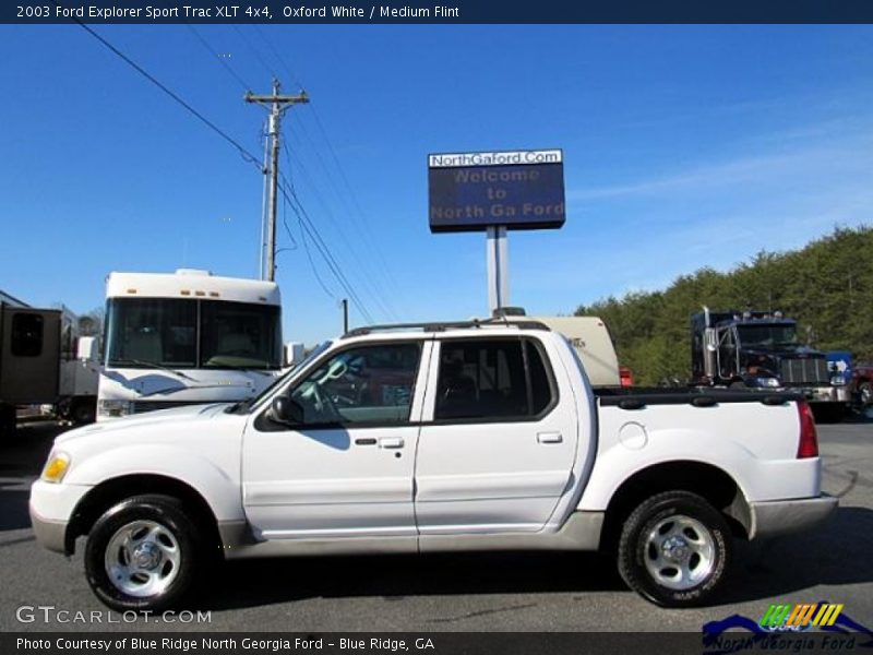 Oxford White / Medium Flint 2003 Ford Explorer Sport Trac XLT 4x4