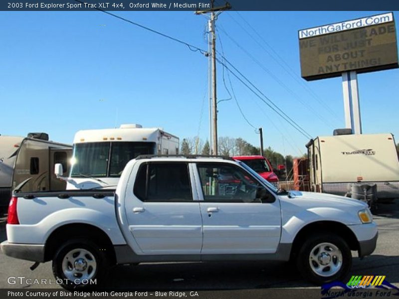 Oxford White / Medium Flint 2003 Ford Explorer Sport Trac XLT 4x4